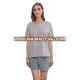 Waimaotong dresses Korean version pink gray women girls short summer pijamas clothing sets